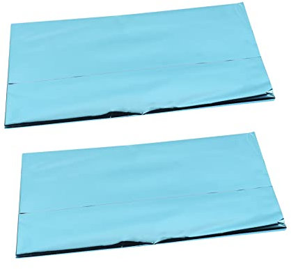 SOLUSTRE 2pezzi Tovaglia in Lamina d Oro Accessorio Per Da Festa Copritavolo Resistente Per Casa e Multifunzione