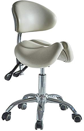 Sattelhocker Sattelhocker mit Rückenunterstützungsmassagestuhl, ergonomischem Stuhl ideal für Zahnärzte, Ärzte und zur Verwendung in Kliniken, Salons und Büros