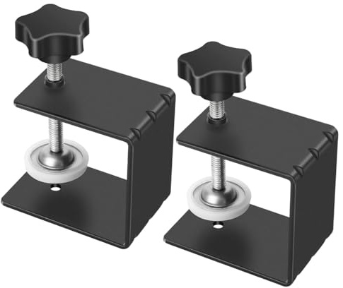 Crozgan 2Pcs Heavy Duty C-Clamp Base Stand,Adjustable C Wood Heavy Duty Stainless Steel Tiger Clamp for Carpentry DIY,Repair Home,Woodworking Fixed