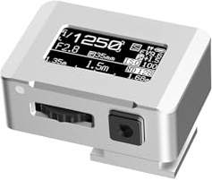 Digital Luxmeter, Lichtmesser LED-Anzeige Kamera-Lichtmesser mit Kaltschuh for DSLR-Kamerafotografie, individuelles Zubehör(Silver 2PCS)