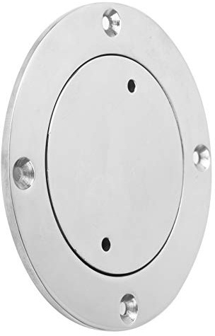 ZDETGU Piastra da Ponte da 3 Pollici, Accessorio Hardware per Barche Marine in Acciaio Inossidabile 316 con Finitura Lucida a Specchio, per Armadi, Ante, Cassetti, Controsoffitti,