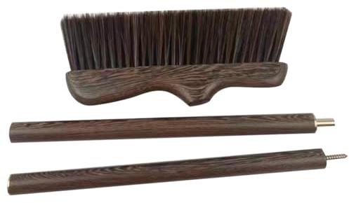 JOINPAYA Scopa Manuale in Legno di Palissandro Setole Morbide, Spazzatrice a Manico per Pulizia Casa, Cucina e Cortile, Scopa da Camera da Letto Multifunzione per Interni ed Esterni