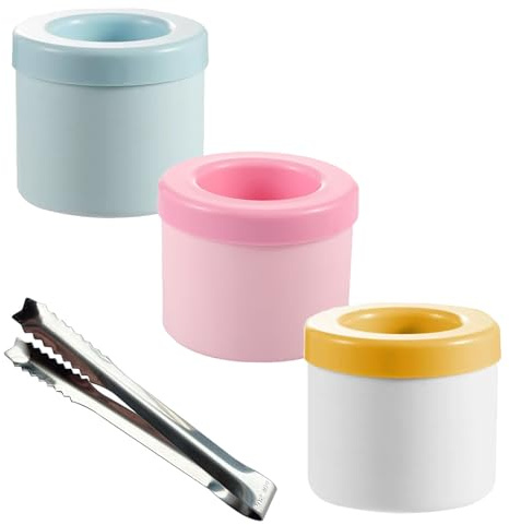 Ice Cube Tray with Lid, Small Ice Cube Tray, Mini Ice Cube Trays, Small Bucket with Lid, Compact Design for Kitchen Storage, Dimensions 6.5 x 6.5 x 5 cm