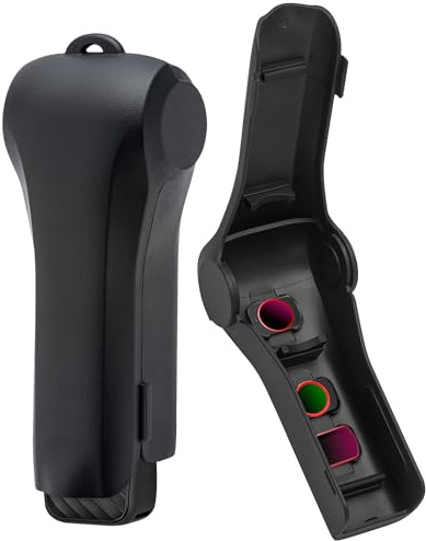 Debmale Pocket 4 Skyddsfodral - Gimbal Skyddsfodral Linsskärm Hårt Skal Skyddskåpa för DJI Osmo Pocket 4 Kameratillbehör med 3 Magnetiska CPL/ND Filter Förvaringsplatser