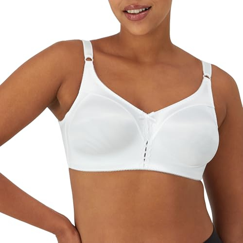 Bali Women's Double Support Wire-Free Bra, White, 36C
