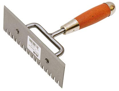 MOB Outillage 6062000001 Truelle berthelet 1 côté denté 18 cm