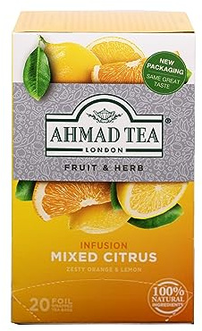 Ahmad Tea Mixed Citrus Fruit & Herbal Infusion - 20 Teabags