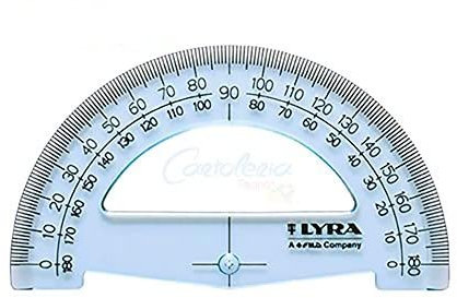 Lyra Andromeda Goniometro 12 cm/180° Gradi squadre, righe, decimetro