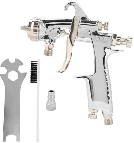 DEWIN Pistola Pulverizadora de Aire Comprimido, Boquilla de 1.5mm Modo de Alimentación Por Succión Pistola Pulverizadora de Pintura Neumática Herramienta de Pintura Neumática para Pared y Automóvil