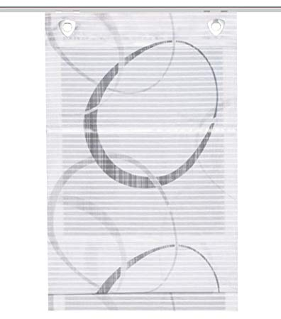 Home fashion Magnetrollo Querstreifen Digitaldruck Vitus, GRAU, 130 X 60 cm, 89100-307