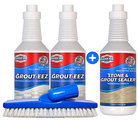 Grout Cleaner & Sealer Bundle. Clean Your Tile & Grout With This 2 in 1 Cleaner & Grout Brush. Then Seal Your Grout To Make Sure It Stays Looking Beautiful. Clean-eez