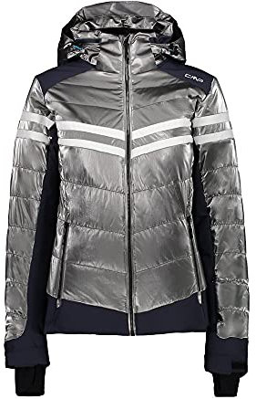 CMP WOMAN JACKET ZIP HOOD, metall(acciaio), Gr. 38