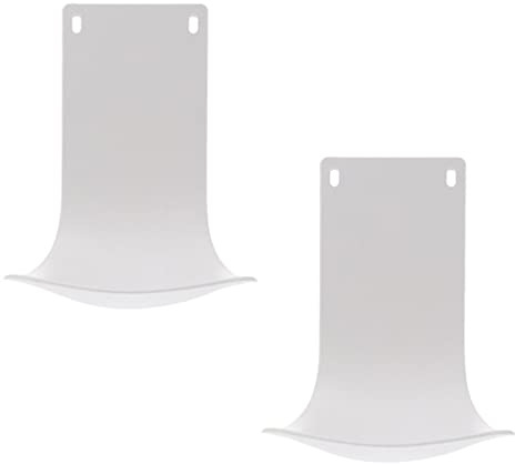 Cabilock 2Pcs Soap Dispenser Drip Tray, Universal Wall Mounted Drip Catcher for Automatic Hand Sanitiser Gel Machines, ABS Plastic Spill Guard for Office Floor (White)