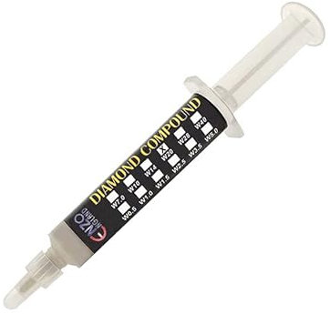 ENZO ENGLAND Abrasive Diamond Lapidary Compound Paste W20 Micron #600 Grit Grain 5 Gram Syringe for Stock Removal and Lapping of Knife & Razor Cutting Blade Sharpening Lapping Polishing