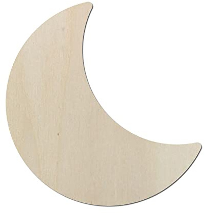Kleenes Traumhandel - Sonne - Schlafzimmer Deko bis 60 cm Durchmesser aus Holz - Wanddeko Türdeko Kinderzimmer (30 cm, Mond Typ1)