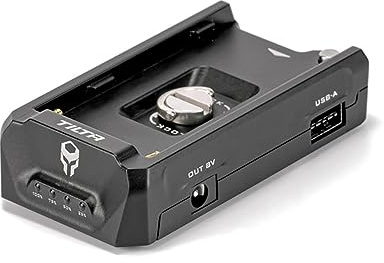 TILTA Batterieplatte der L-Serie, kompatibel mit NP-F Batterien, mit 18W PD Anschluss und 1/4-20-Schraube TA-BTP2-F970-B