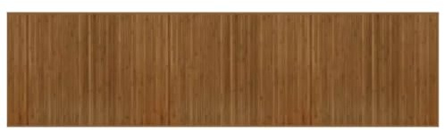 vidaXL Teppich Rechteckig Braun 80x300 cm Bambus