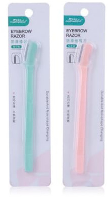 2 Pezzi Rasoio Viso Donna Peluria, Rasoio Sopracciglia, Lamette Dermaplaning Rasoi Viso, Eyebrow Face Razor