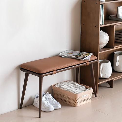 Multifunktionale Schuhbank und Bank am Fußende des Bettes，Schuhbank aus Holz, weich gepolsterte Schuhbank, Flur Garderobenbank，Bettbank im Vintage-Stil,für Wohnzimmer, Schlafzimmer, Eingang, Balkon