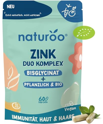 Double Zinc : Végétal (Shiitake & basilic sacré) & Bisglycinate - 60 Gélules Vegan (2 mois) - Immunité, Peau, Cheveux, Fertilité, Vitamines B6 & B2 - Fabriqué en France