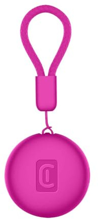Cellularline Tracy TAG - Trouvez des Objets compatibles avec Apple iOS Find Me - Compatible avec Les Accessoires Airtag - Batterie remplaçable (1 an de durée de Vie) - Résistant à l'eau - Rose