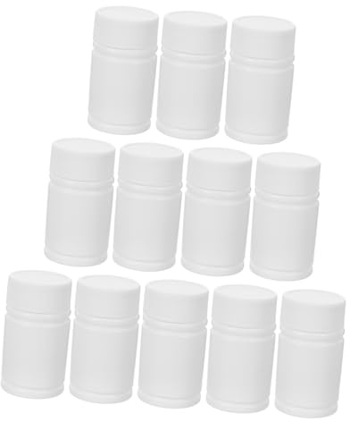 ERINGOGO Leere Pillenfläschchen 20 Ml Aus Hdpe Mit Schraubverschluss Kleine Medikamentenflaschen Zum Aufbewahren Und Reisen Auslaufsichere Tablettenbehälter