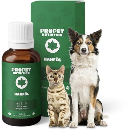 Aceite de Semilla de Cañamo Perros y Gatos 100% Natural (700 Gotas) Sin Olor Ni Sabor. Fuente de Omega 3, 6, 9. Cuida Pelaje y Articulaciones