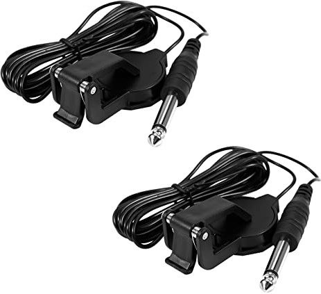 Giwnhvx 2 micros à clipser pour guitare acoustique, mandoline, bouzouki, violon, banjo, ukulélé