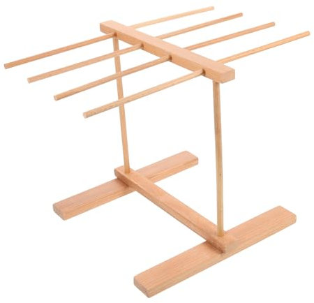 TOPPERFUN Noodles Dryer Rack Wooden Pasta Drying Stand Easy Assembly Space-saving Noodle Stand for Kitchen Suitable for Spaghetti Lasagna