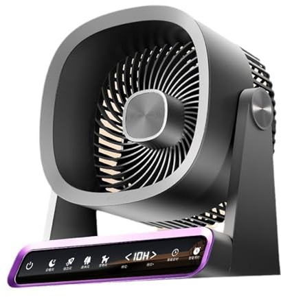 Ventilatore da tavolo USB Piccolo Ventilatore da tavolo portatile silenzioso a 120 velocità Ventilatore da tavolo regolabile a 330 ° Ventilatore personale a basso rumore