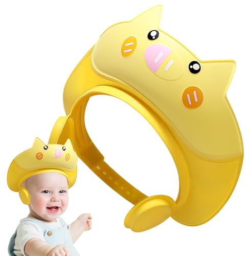 Gorro de ducha para bebé – Gorro de ducha para bebé, visera de ducha para niños, gorro para proteger la cabeza, ojos y oídos, gorro de champú, gorro de baño para niños pequeños, protección de