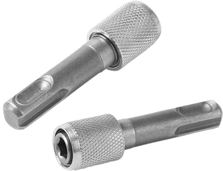 KinetiCore 2 PCS SDS Plus Drill Chuck Adapter, 1/4 Inch Hex Socket Drill Holder Converter, Quick Change SDS Adaptor for Hammer Drills Power Drills Impact Drivers