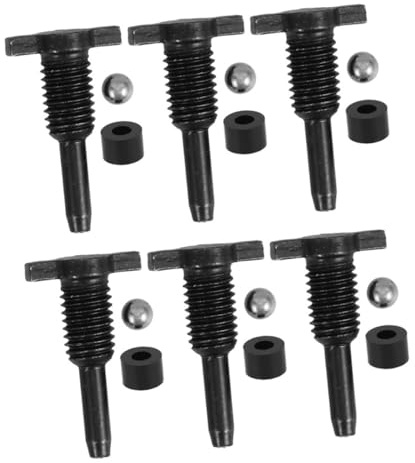 HOLIDYOYO 6sets Vertical Jack Accessories Oil Seal Plug Release Screw for Automotive Repair Floor Jack Parts