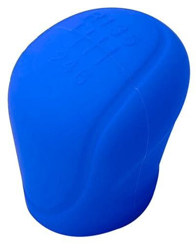 CABLEPELADO - Funda Pomo Palanca de Cambios Universal – Silicona Antideslizante Azul para Coche Manual de 6 Marchas – Protector Suave y Resistente al Calor y Rayos UV