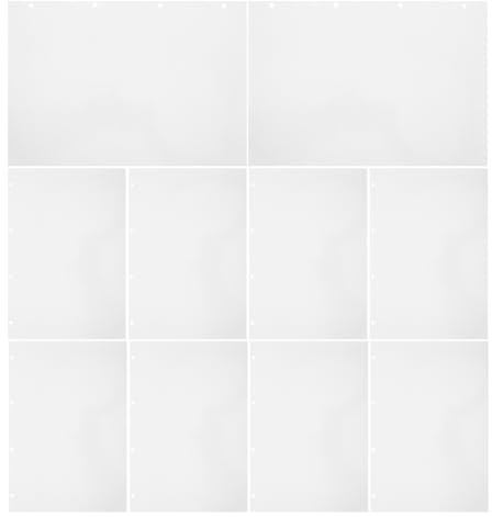WRITWAA A4 Double-Sided Release Paper Sticker Collecting Album Pages 50 Sheets for 4-Ring Binder Reusable Sticker Book Refill Insert Sheet for Organizing Decal Collection