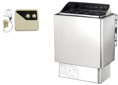 Sauna a vapore, Riscaldatore Per Sauna Da 3 KW, Accessori Per La Casa Per Stufa, Sudore Secco, In Acciaio Inossidabile, Piccolo Riscaldamento E Scaldino Per, Hotel, SPA,per la casa