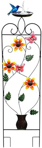 Ldduopp Garden Trellis,SuppAntitempesta per Giardino | Rete da Esterno per Piante Rampicanti Rose Vite | per Rose Viti Verdure Aiuole Giardino Patio Terrazza Serra Balcone Fattoria
