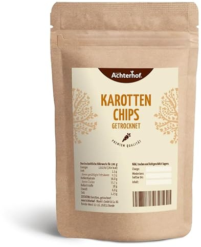 Karotten Chips (1kg) Möhren getrocknet in gewohnter vom-Achterhof Qualität