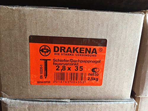 Schiefernagel verzinkt 2,8x35mm zu 2,5Kg (ca.1250St.)