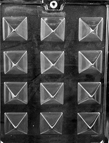 Grandmama's Goodies AO129 Small Pyramid Chocolate Candy Soap Mold with Exclusive Molding Instructions