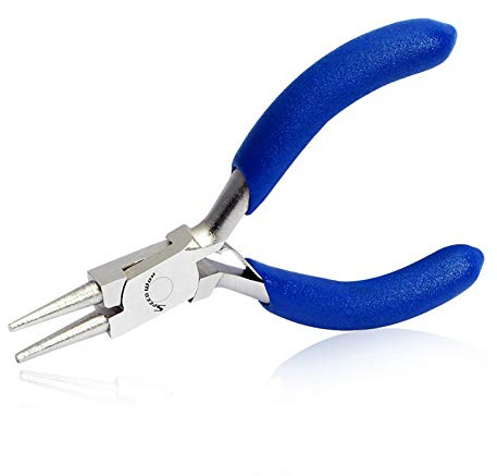SPEEDWOX Round Nose Pliers for Jewelry Making - 3 Inch Mini Wire Looping Pliers with Slim, Tapered Jaw and Precision Fine Tips - DIY Craft, Beading, Hobby Wire Work