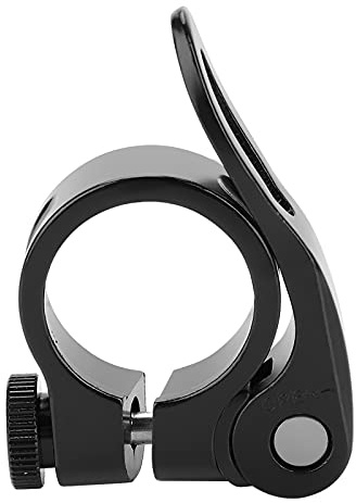VGEBY1 Sattelstützenklemme, Fahrradklammerbolzen Aluminiumlegierung Sattelstützenklammer Fixed Gear (Schwarz)