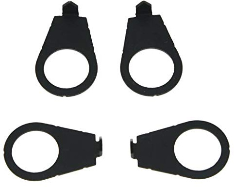 Satz von 4 Schwarz LP Gitarre Knöpfe Pointer Platte 3/8 Knopfanzeige für Gibson Les Paul oder USA CTS Pots