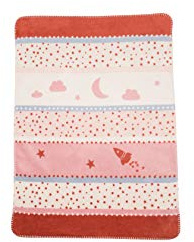 David Fussenegger 01537470 Kuschelige Baby- und Kinderdecke, orange, 300 g, 75 x 100 cm
