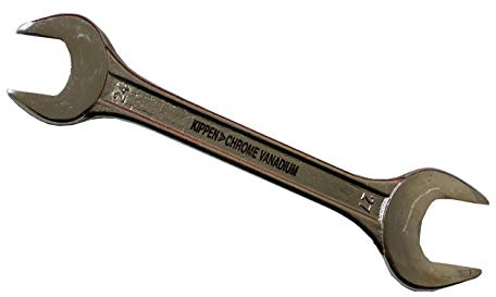 kippen 1038L Clé à fourche double 24 x 27 mm en acier chromé