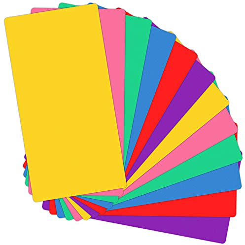 12 Packs Library Book Dividers for Shelves with Stickers, 6x 12 Assorted Colored Bookshelf Markers to Organize School Library OR Home Library, Classroom and Teacher Supplies