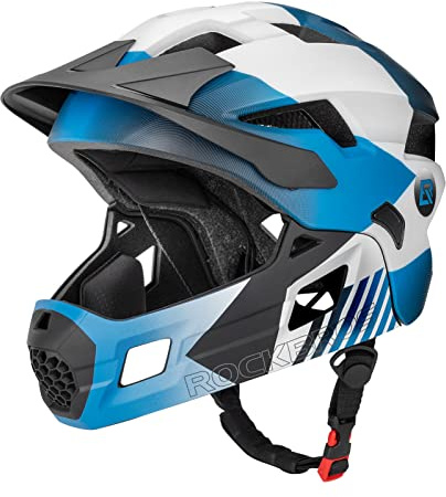 ROCKBROS Kids Helmet Toddlers Bike Full Face Helmet for Baby Child Youth BMX MTB Scooter Roller Skating Skateboard Adjustable Breathable Safety Crash Impact Resistance S: 48-54 cm, M: 54-58 cm