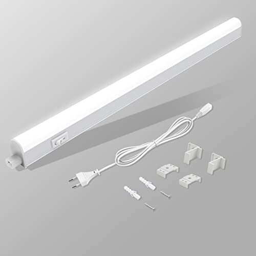 BOYIR LED Sottopensile Cucina con Interruttore 14W 88.6cm 1400lm Luce LED Sottopensile Bianco Naturale 4000K Lampada Sottopensile Super Luminoso per Cucina Camera da Letto Bagno Libreria
