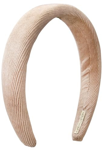 Alpenflüstern Trachten-Haarreif Babycord - Damen Haarschmuck, Haarband rutschfest fürs Dirndl (taupe-grau) ADV151