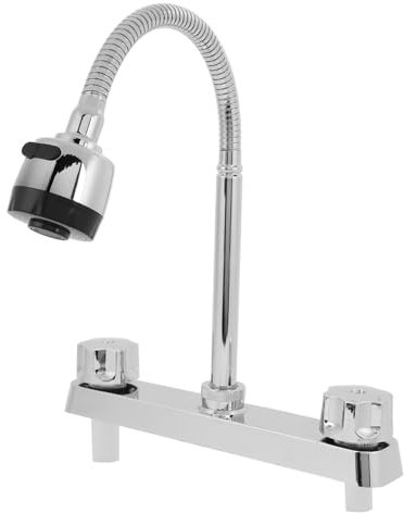 Robinet de Cuisine pour Camping-car, Rotation à 360 Degrés, Buse Flexible, Modes de Bulles de Douche, Acier Inoxydable, pour Camping-cars, Remorque de Voyage, Camping-car